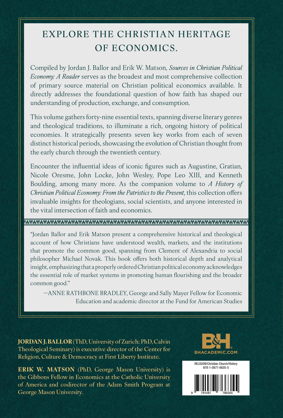 Sources in Christian Political Economy: A Reader by Broadman and Holman, product view 2