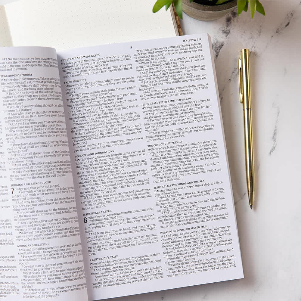 KJV Outreach Bible, Large Print Edition by Broadman and Holman, product view 5