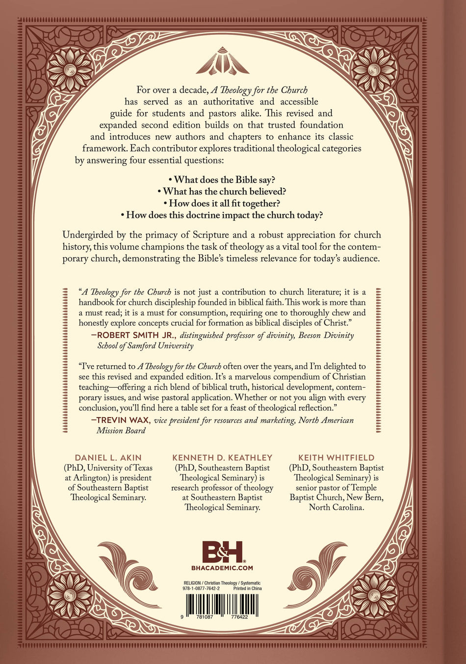 A Theology for the Church, 2nd Edition: Revised and Expanded by Broadman and Holman, product view 2