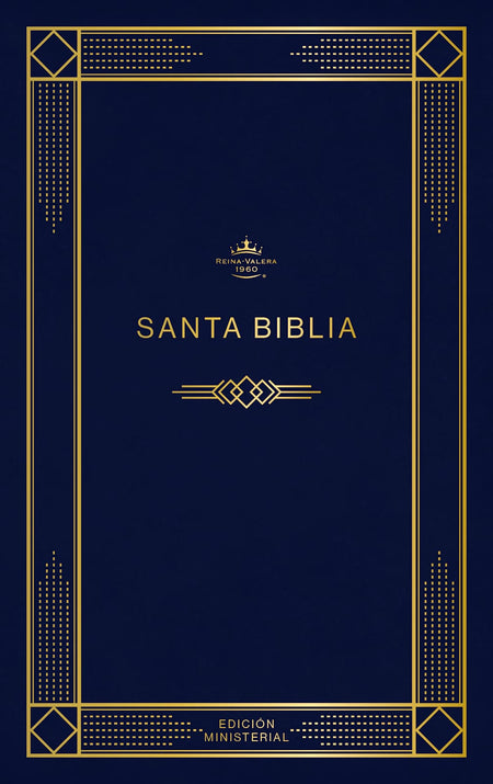 RVR 1960 Biblia edición ministerial, azul oscuro, tapa rústica by Broadman and Holman