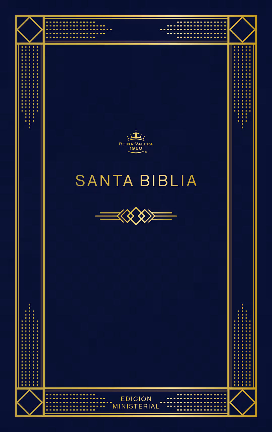 1960  Biblia edición ministerial (RVR) azul oscuro, tapa rústica