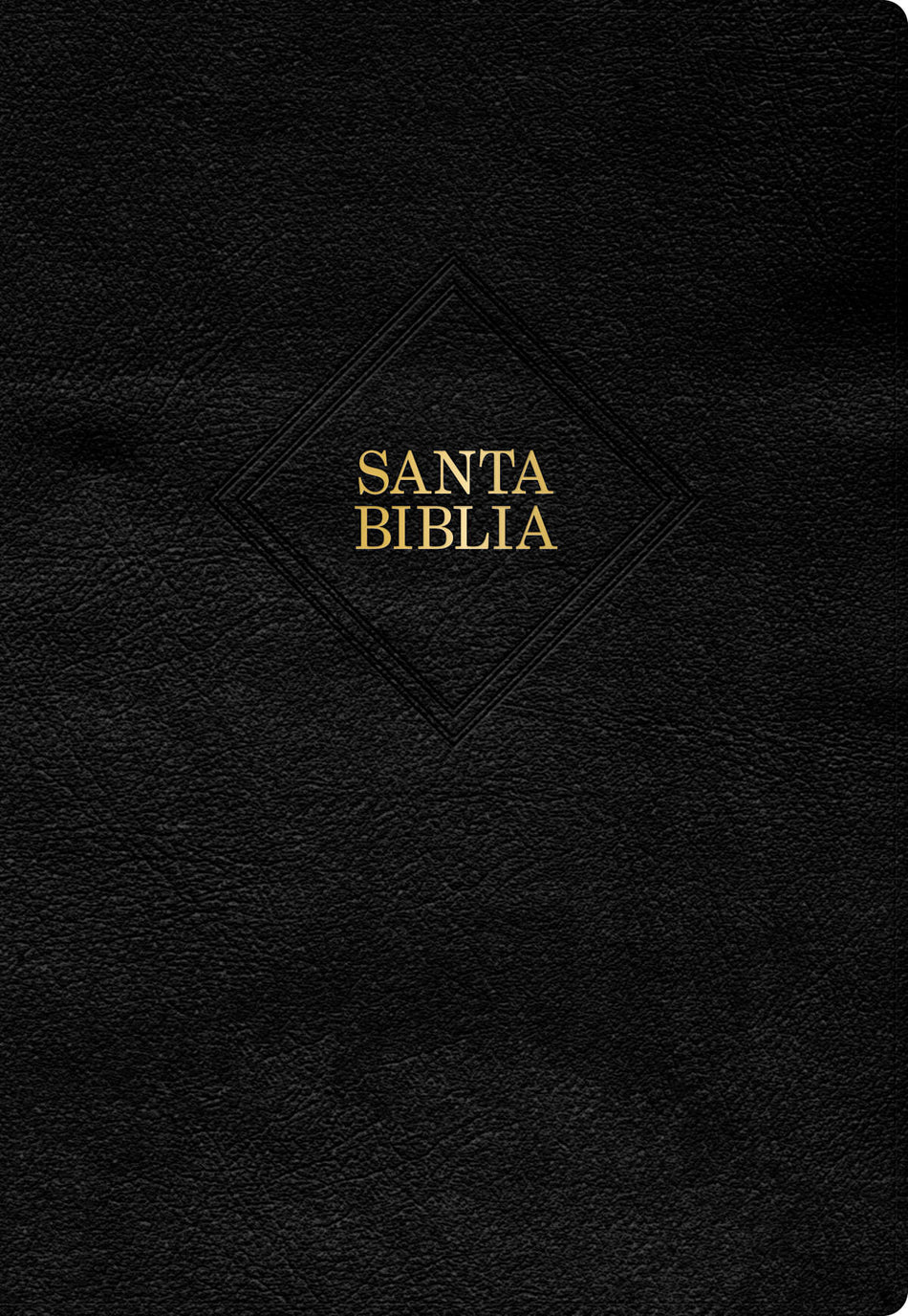 RVR 1960 Biblia letra supergigante, negro piel fabricada con índice (Edición 2023): Con referencias. Nueva tipografía