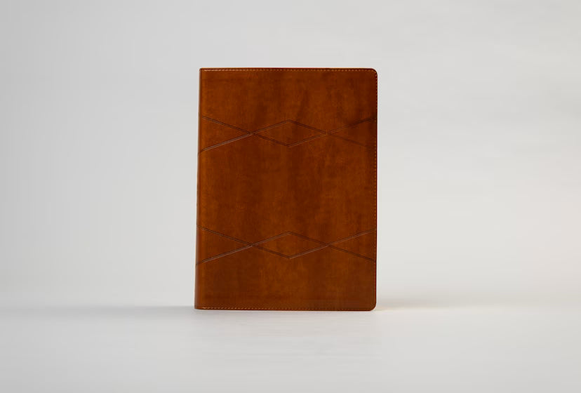 RVR 1960 Biblia de estudio Holman, café símil piel