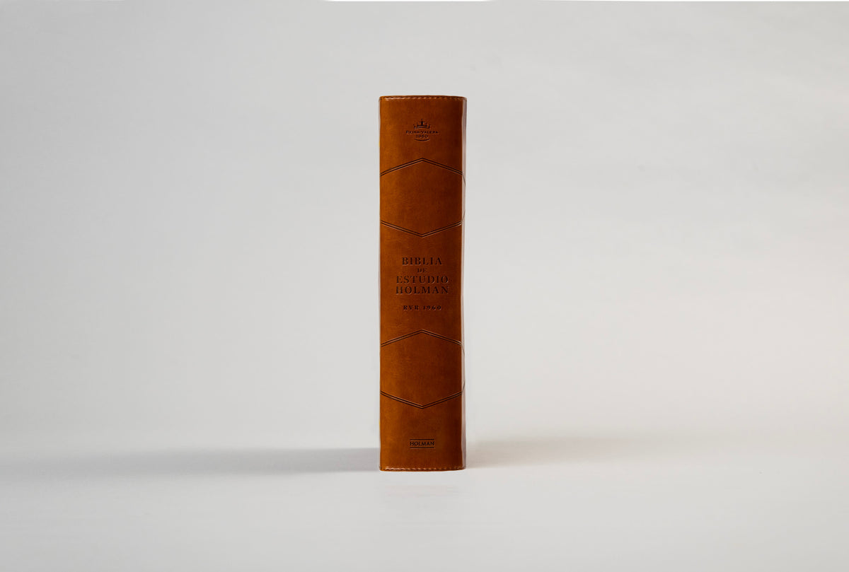RVR 1960 Biblia de estudio Holman, café símil piel by Broadman and Holman, product view 7