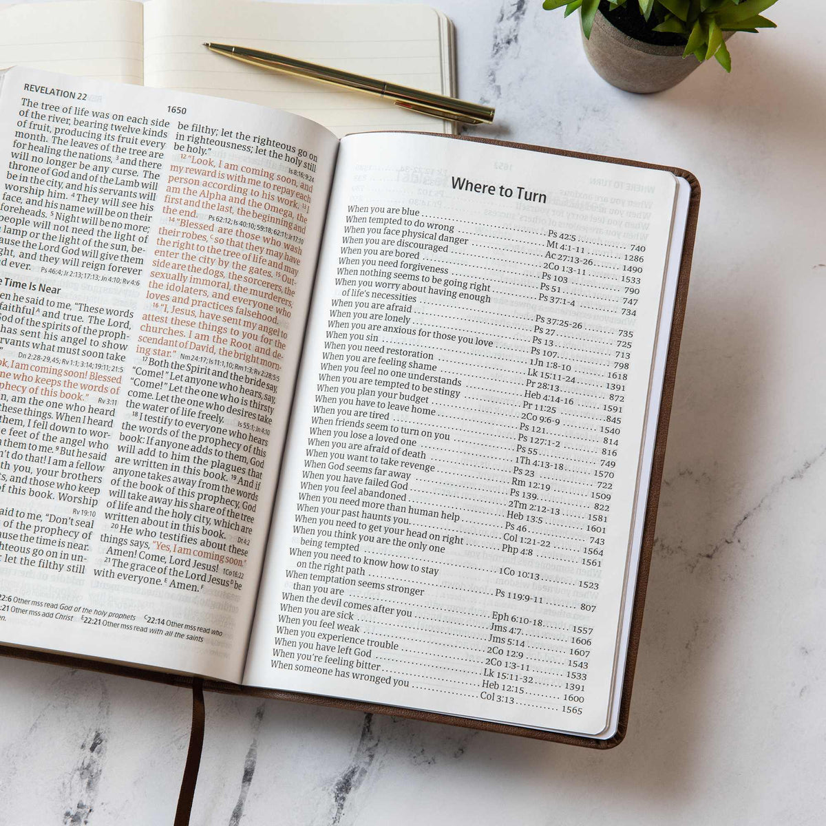 Giant Print Reference Bible (CSB) by Broadman and Holman, product view 5