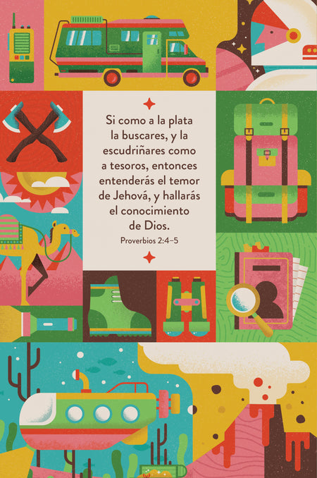 RVR 1960 Biblia para niños exploradores, multicolor tapa dura by Broadman and Holman, product view 6