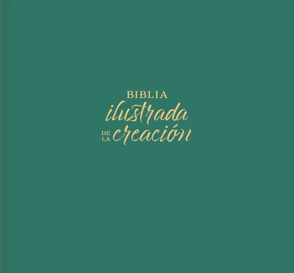 1960  Biblia  ilustrada de la creación (RVR) turquesa, tela