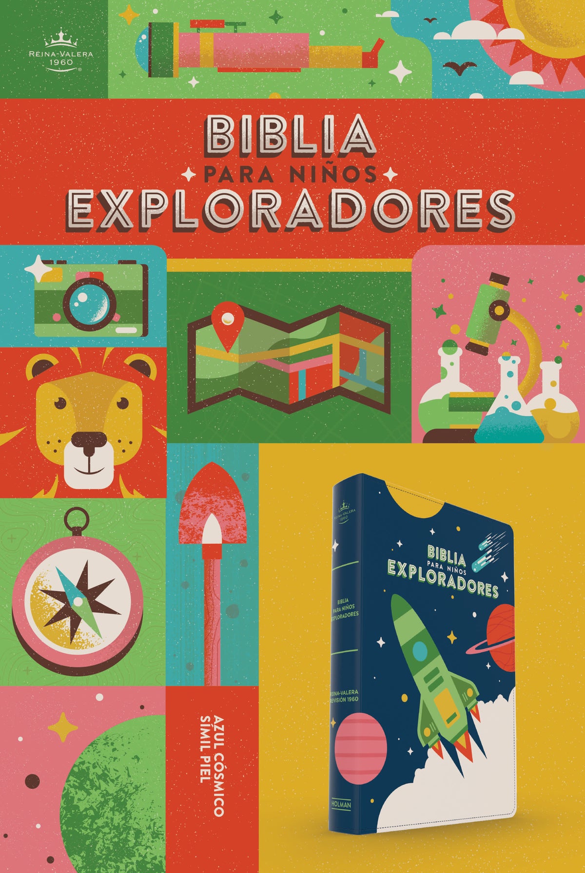 RVR 1960 Biblia para niños exploradores, multicolor tapa dura by Broadman and Holman, product view 7