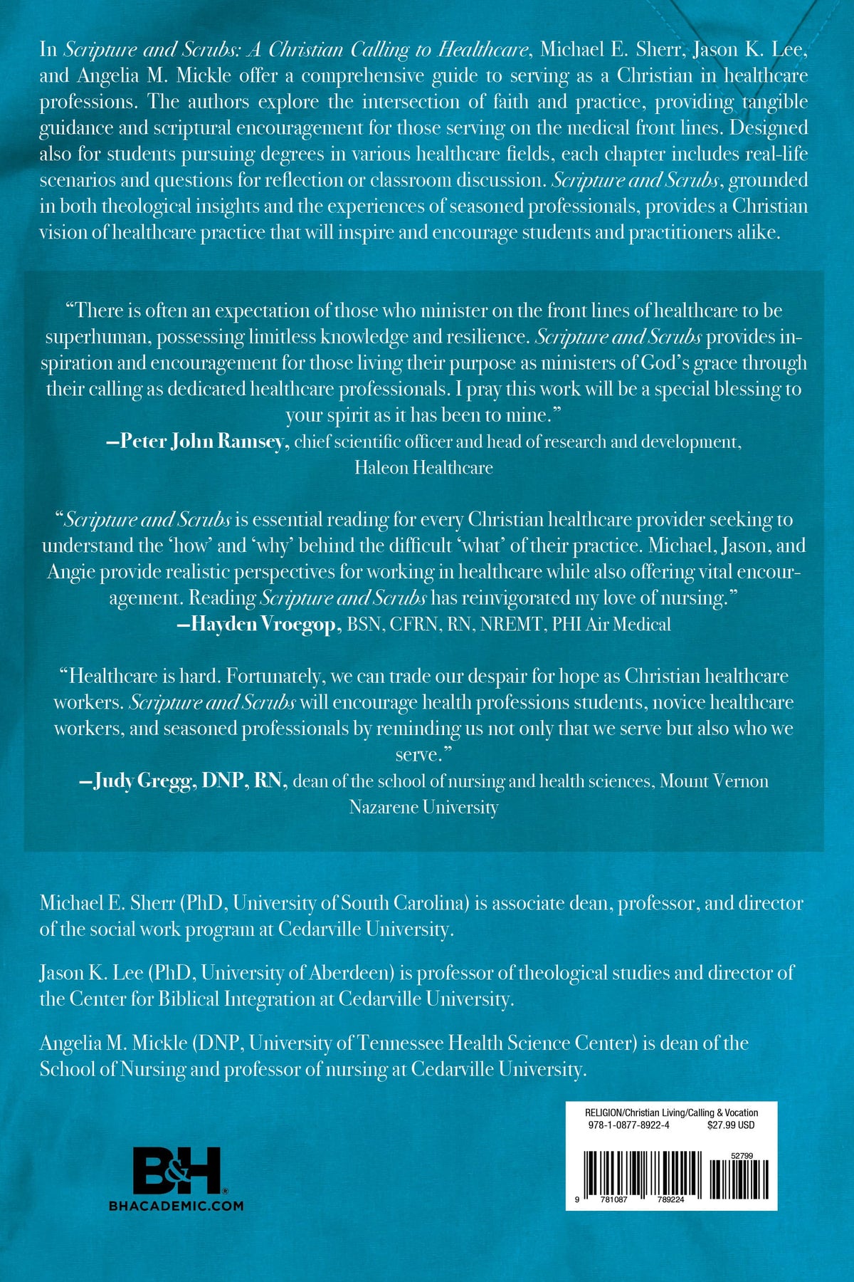 Scripture and Scrubs by Broadman and Holman, product view 2