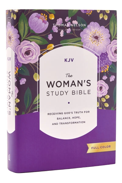 KJV, The Woman's Study Bible, Red Letter, Full-Color Edition, Comfort Print: Receiving God's Truth for Balance, Hope, and