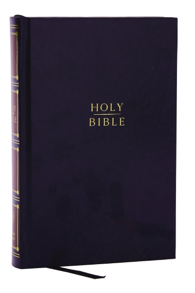 KJV, Compact Center-Column Reference Bible, Red Letter, Comfort Print – Hardcover, Black by HarperCollins