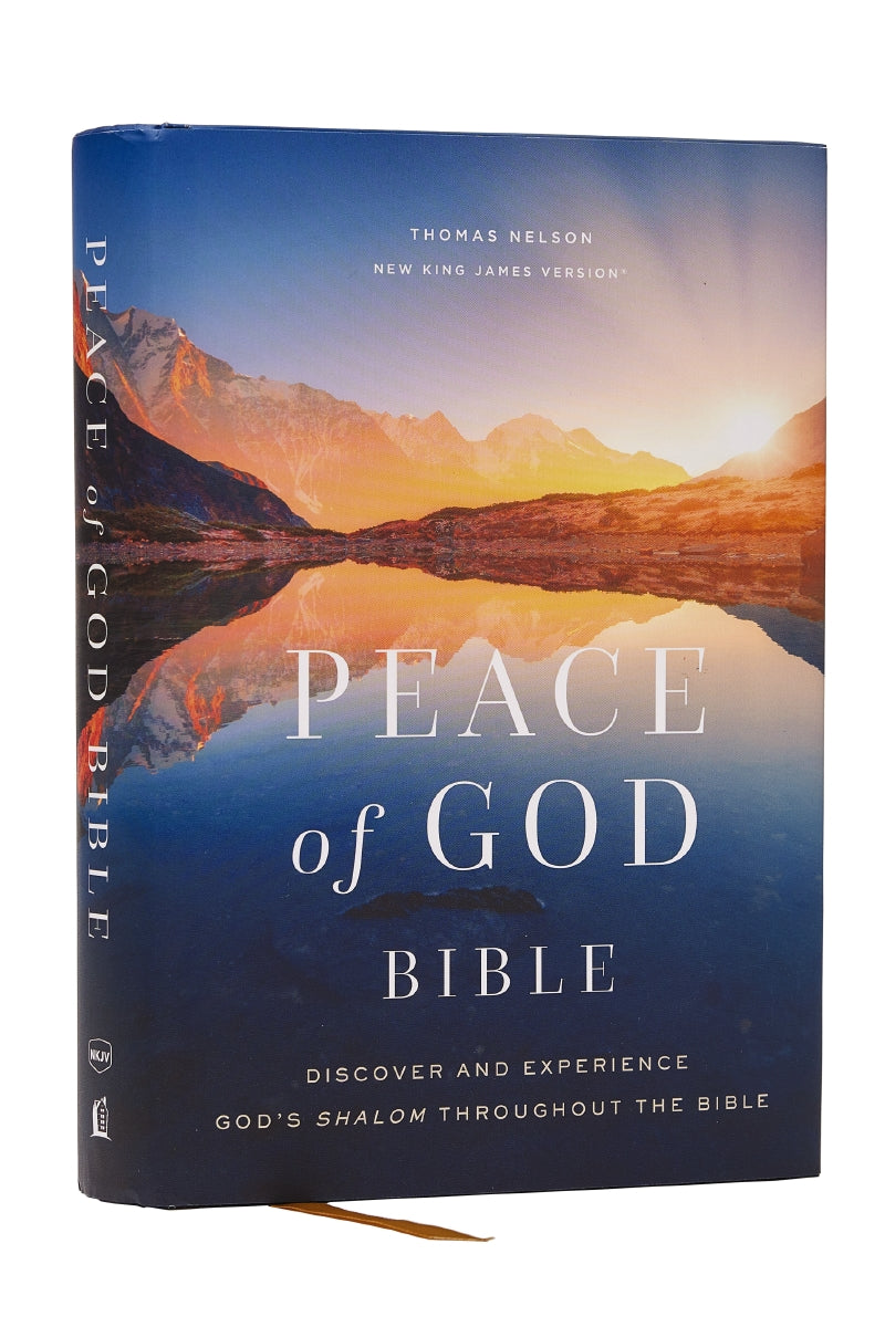 Peace of God Bible: Discover and Experience God's Shalom Throughout the Bible (NKJV, Red Letter, Comfort Print) – Hardcover