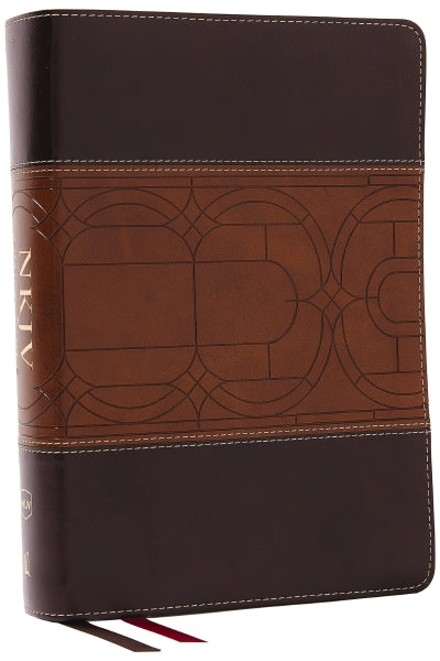 NKJV Study Bible, Full-Color, Comfort Print: The Complete Resource for Studying God’s Word – Leathersoft™, Brown, Thumb