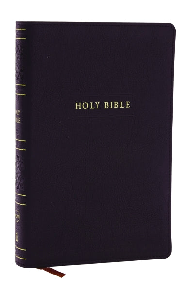 NKJV Personal Size Large Print Bible with 43,000 Cross References, Black Leathersoft, Red Letter, Comfort Print by HarperCollins