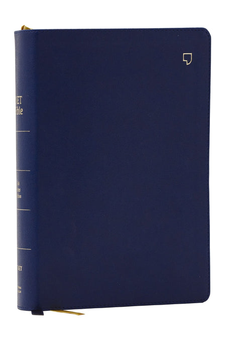 NET Bible, Full Notes Edition (NET, Comfort Print): Holy Bible – Leathersoft™, Blue, Thumb Indexed by HarperCollins