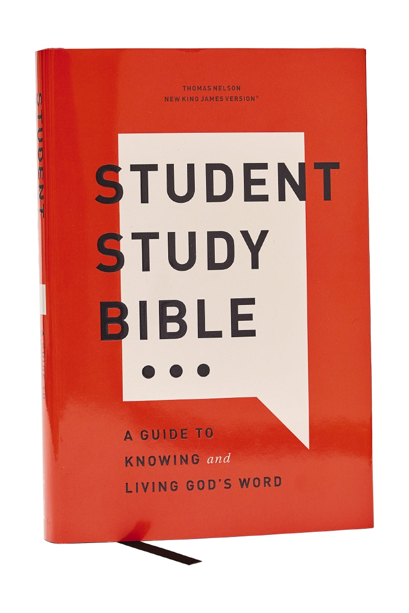 Student Study Bible: A Guide to Knowing and Living God’s Word (NKJV, Red Letter, Comfort Print) – Hardcover by HarperCollins