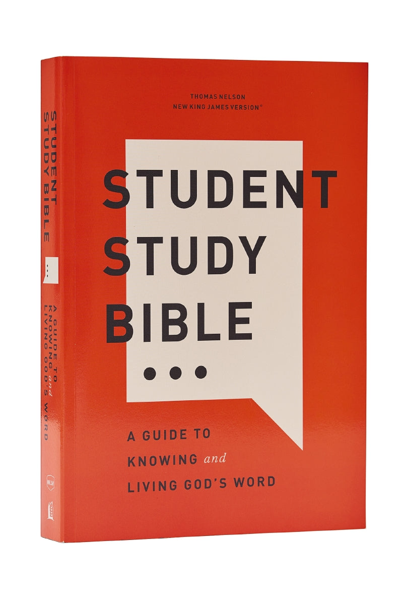 Student Study Bible: A Guide to Knowing and Living God’s Word (NKJV, Red Letter, Comfort Print) – Softcover by HarperCollins