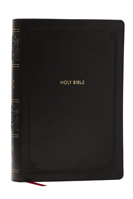 NKJV Giant Print End-of-Verse Reference Bible, Red Letter, Comfort Print: Holy Bible: Holy Bible – Leathersoft™, Black
