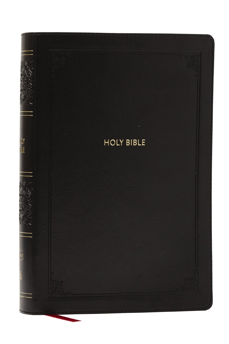 NKJV Giant Print End-of-Verse Reference Bible, Red Letter, Comfort Print: Holy Bible: Holy Bible – Leathersoft™, Black