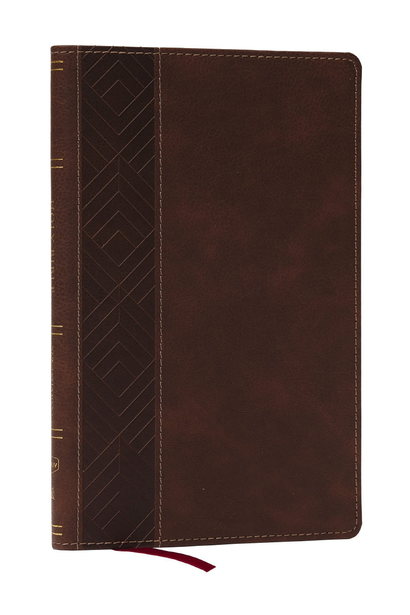 KJV, Personal Size New Testament, Brown Leathersoft, Red Letter, Comfort Print by HarperCollins