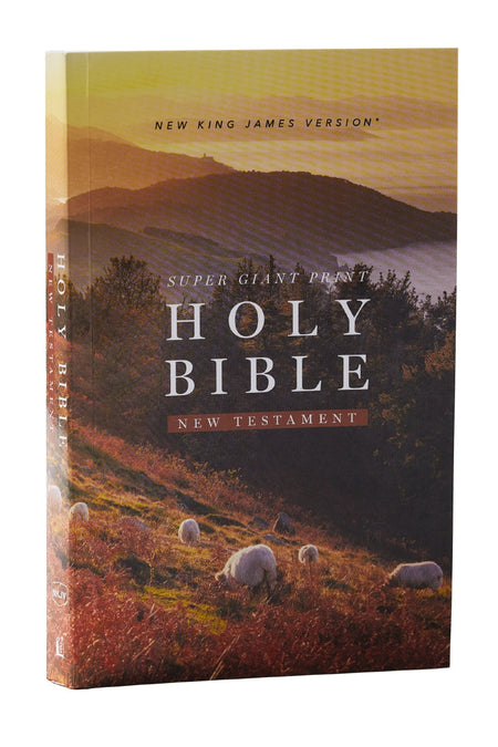 NKJV Super Giant Print New Testament, Red Letter, Comfort Print – Softcover, Multicolor by HarperCollins