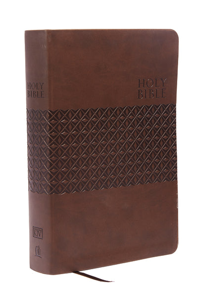 KJV Study Bible, Large Print, Red Letter Edition: Second Edition – Leathersoft™ Large Print, Earth Brown Matte