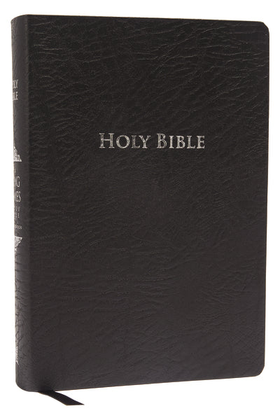 KJV Study Bible, Large Print, Red Letter Edition: Second Edition – Bonded Leather Large Print, Black by HarperCollins