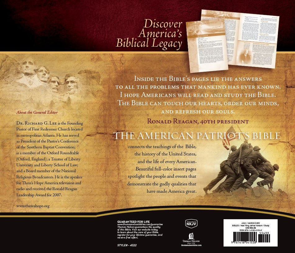 NKJV, The American Patriot's Bible: The Word of God and the Shaping of America by HarperCollins, product view 2