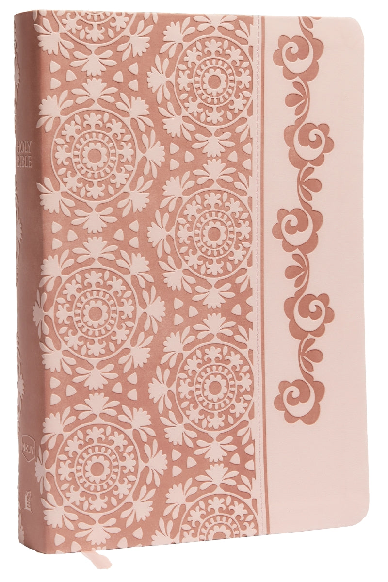 NKJV, Devotional Bible For Women, Leathersoft, Pink: Pink Edition by HarperCollins
