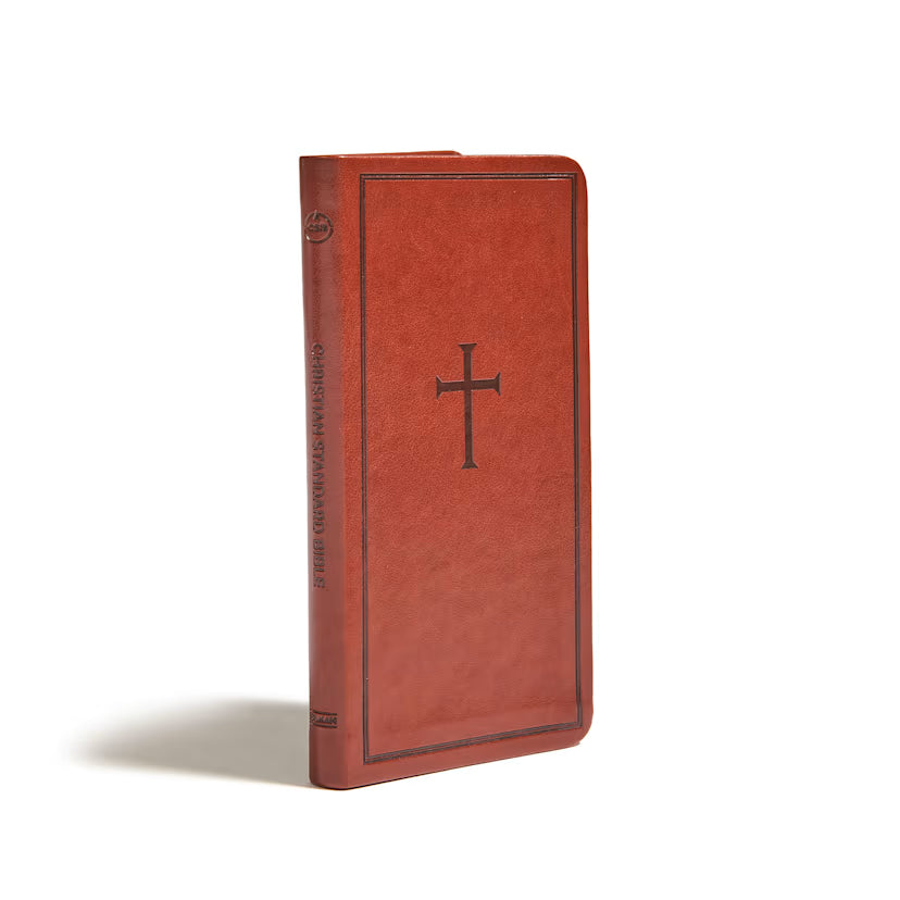 CSB Single-Column Pocket New Testament, Brown LeatherTouch