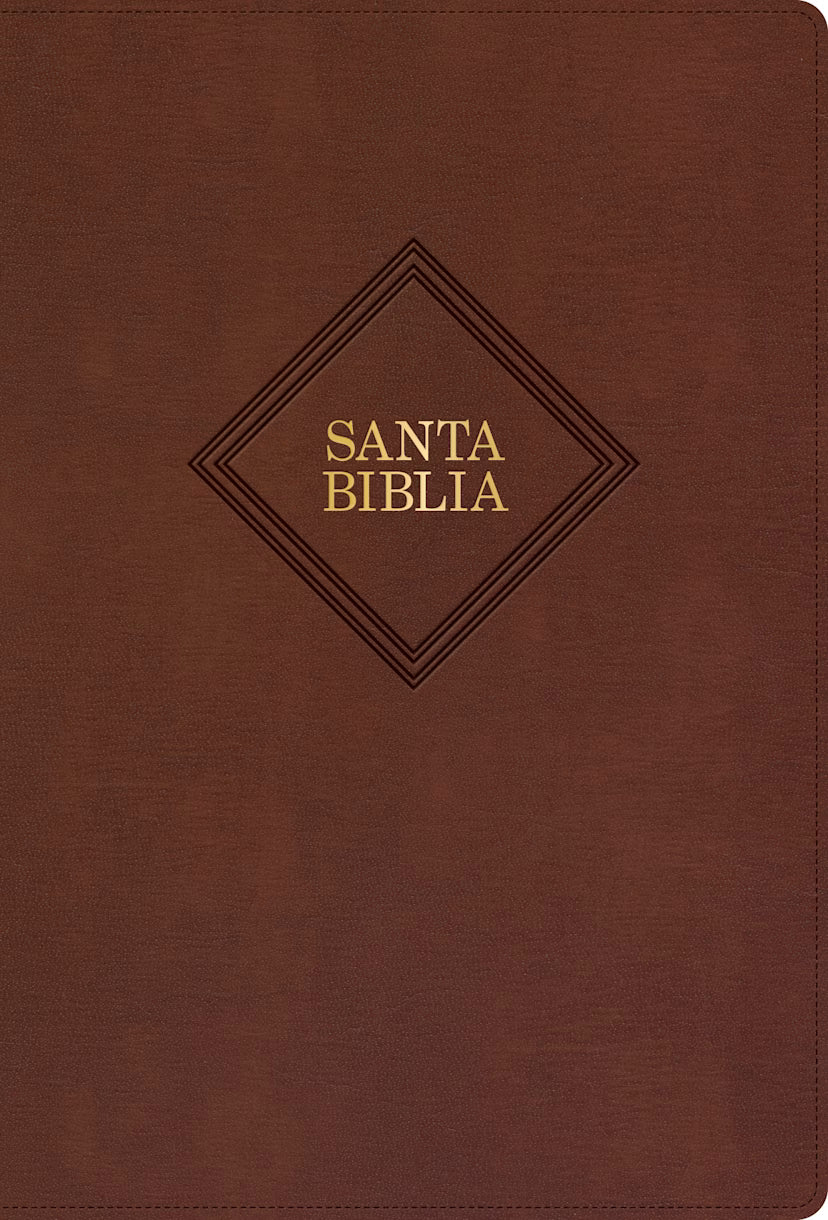 RVR 1960 Biblia letra grande tamaño manual, café piel fabricada (Edición 2023): Con referencias. Nueva tipografía