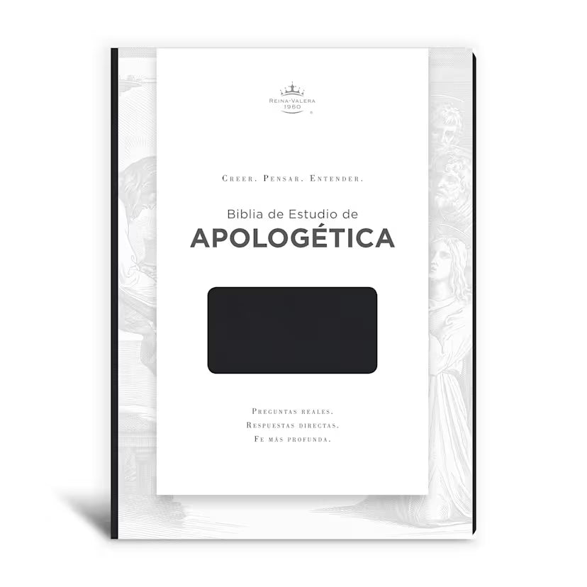 Biblia de Estudio de Apologética, negro imitación piel