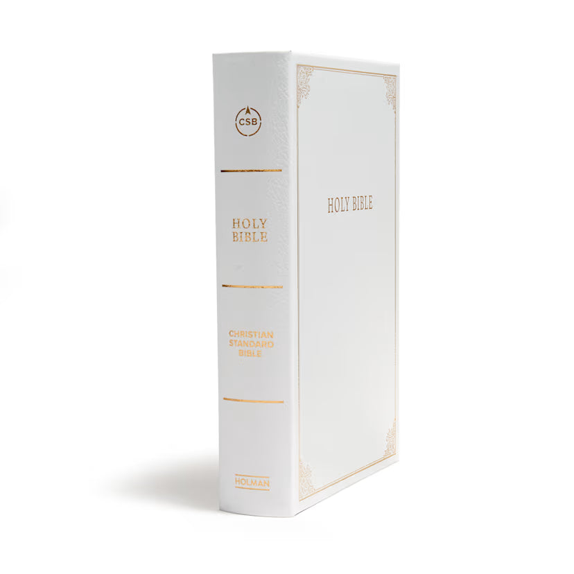 CSB Family Bible, White Bonded Leather Over Board: Holy Bible