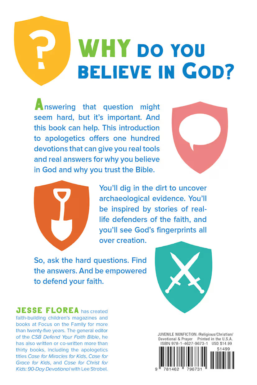Defend Your Faith: 100 Devotions for Kids with Questions