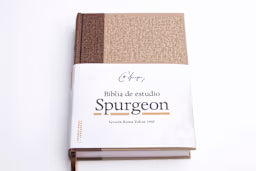 RVR 1960 Biblia de estudio Spurgeon, marrón claro, tela
