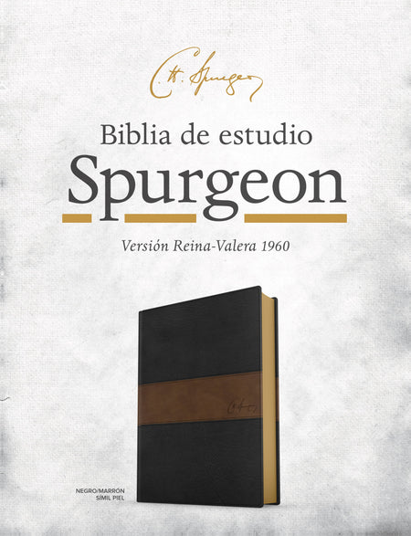 RVR 1960 Biblia de estudio Spurgeon, marrón claro, tela by Broadman and Holman, product view 5