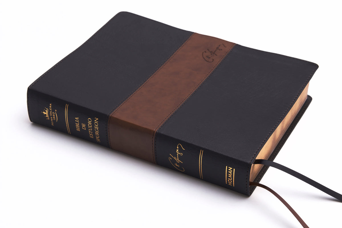 RVR 1960 Biblia de estudio Spurgeon, marrón claro, tela by Broadman and Holman, product view 6