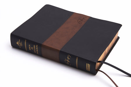 RVR 1960 Biblia de estudio Spurgeon, marrón claro, tela by Broadman and Holman, product view 6
