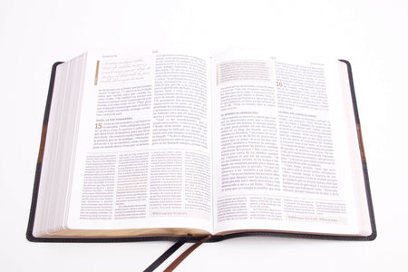 RVR 1960 Biblia de estudio Spurgeon, marrón claro, tela by Broadman and Holman, product view 8