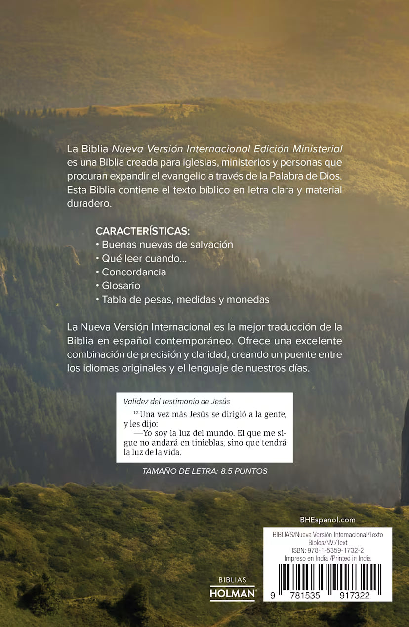 NVI Biblia edición ministerial, tapa rústica