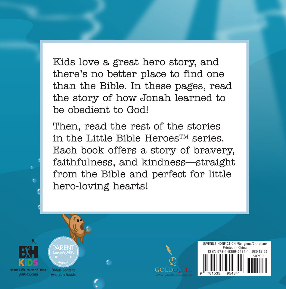 Jonah, Little Bible Heroes Board Book by Broadman and Holman, product view 2