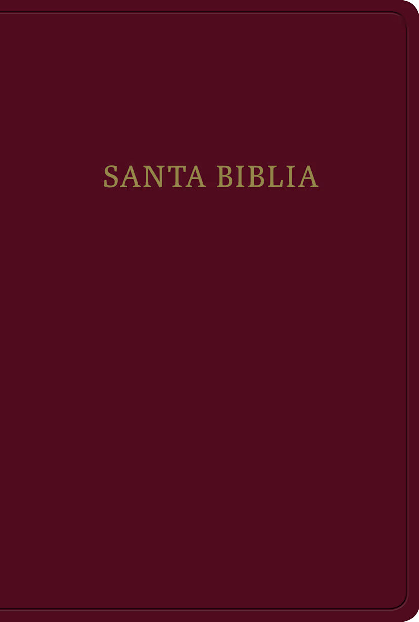 RVR 1960 Biblia letra gigante, borgoña imitación piel con índice: Santa Biblia