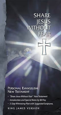 KJV Share Jesus Without Fear New Testament, Black Bonded Leather