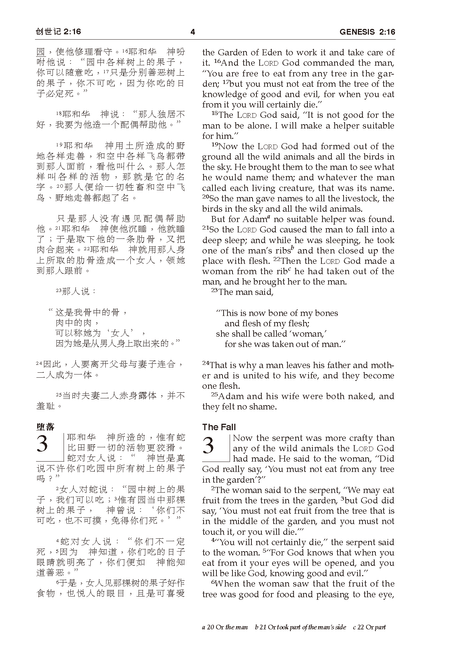 Chinese CUV (Simplified Script)/English NIV Bilingual Bible, Hardcover, Black (Bilingual edition), product view 7