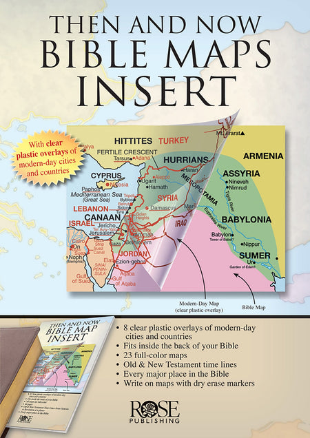 Then and Now Bible Maps Insert by Tyndale