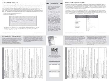 Attributes of God Wall Chart