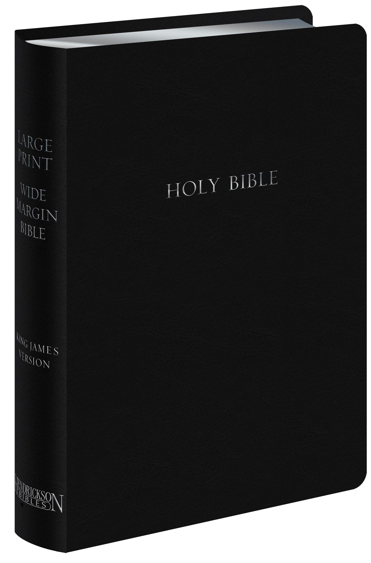 KJV Large Print Wide Margin Bible – Bonded Leather, Black, Red Letter by Tyndale