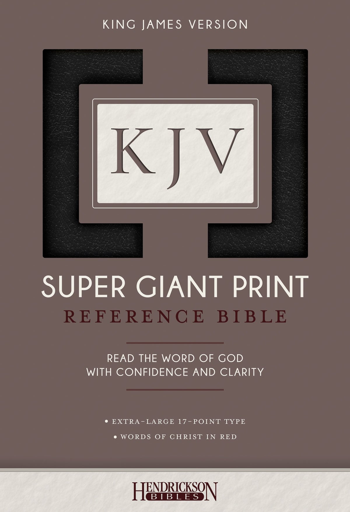 KJV Super Giant Print Reference Bible - Case or Single Bible by Tyndale