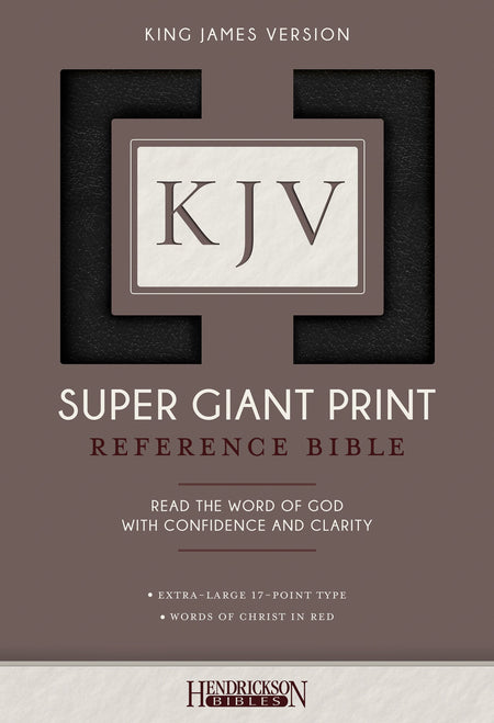 KJV Super Giant Print Reference Bible - Case or Single Bible by Tyndale