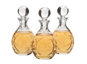 Chrismal - Crystal w/Etching  |  3 Piece Set